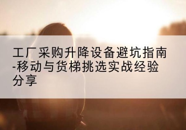 盘龙移动式升降机怎么选-工厂采购升降设备避坑指南-移动与货梯挑选实战经验分享
